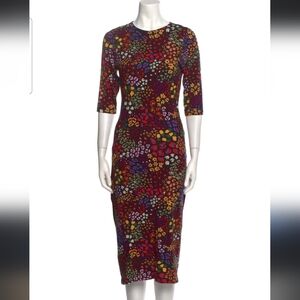 Farm Rio Anthropologie Long Bodycon Dress Med